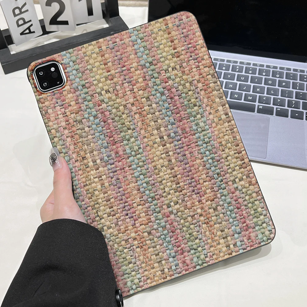 Multicolor Knit Look Tablet Case for Xiaomi Pad Poco Pad Poco Pad 12.1 inch for Redmi K Pad 8.8inch for Xiaomi Pad 7 11.2 Models