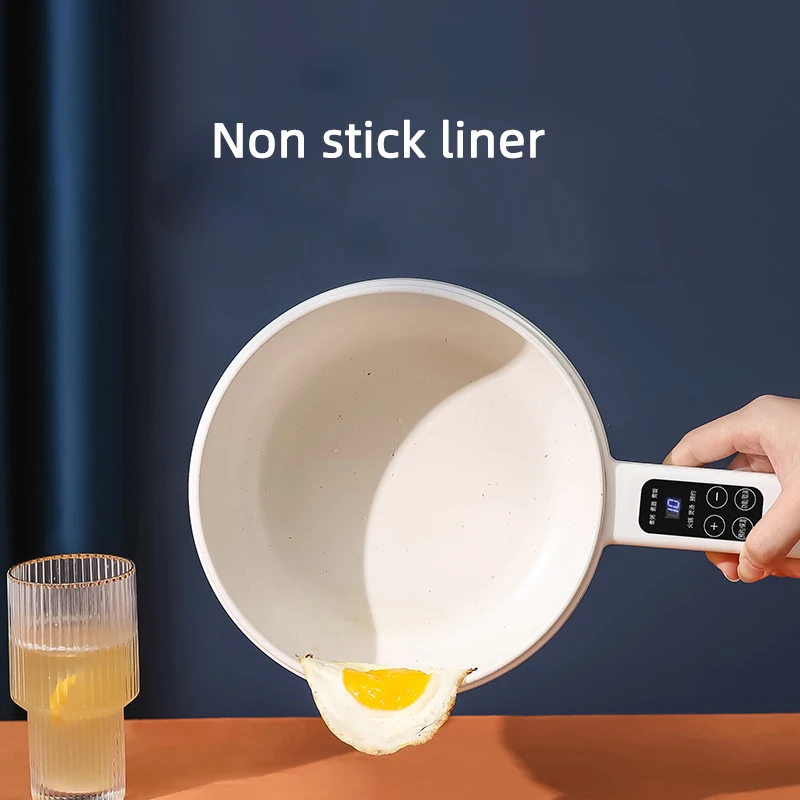 600w elektrischer Kochtopf Reiskocher Hotpot Multi kocher Pfannkuchen intelligente elektrische Pfanne gebratene Pfanne 1,6 l Dampf garer 220v