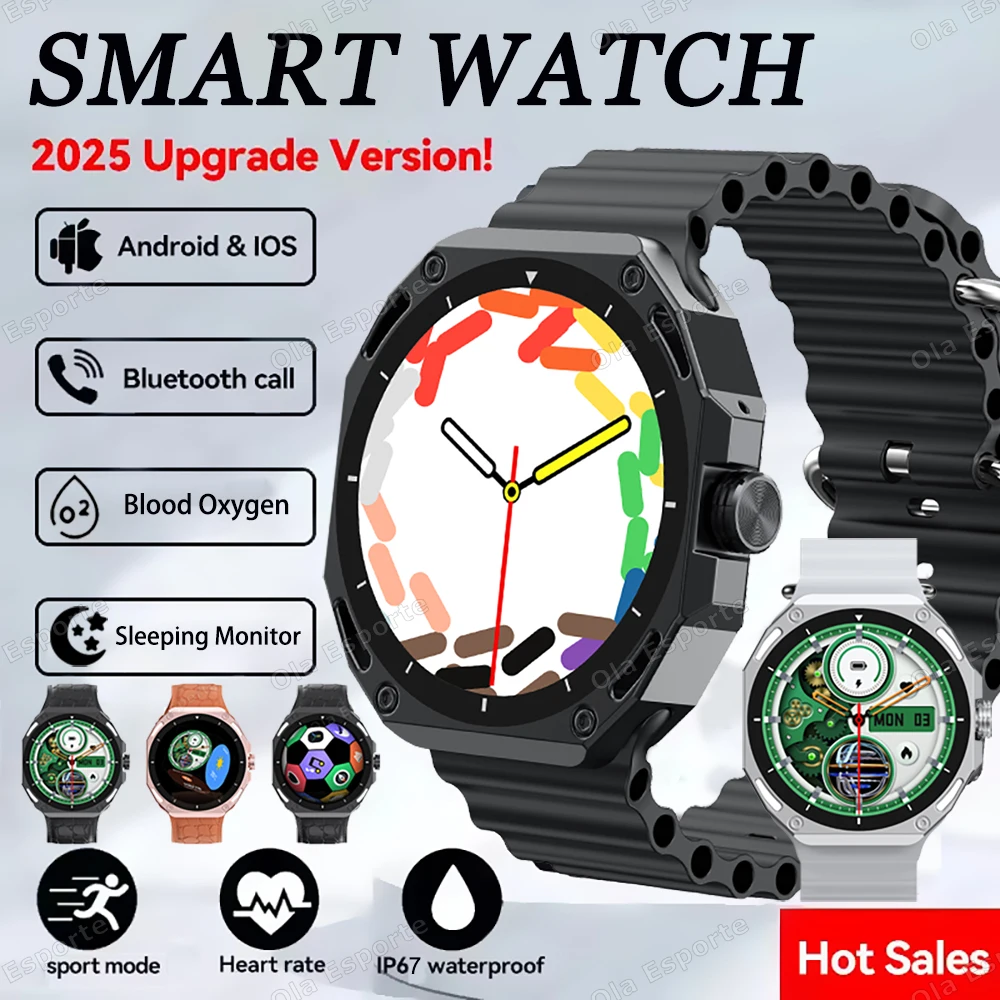 

Hot Sales Smart Watch 2025 Men Women Bluetooth Call Heart Rate Health Monitor Outdoor Fitness Sports Smartwatch For Android iOS