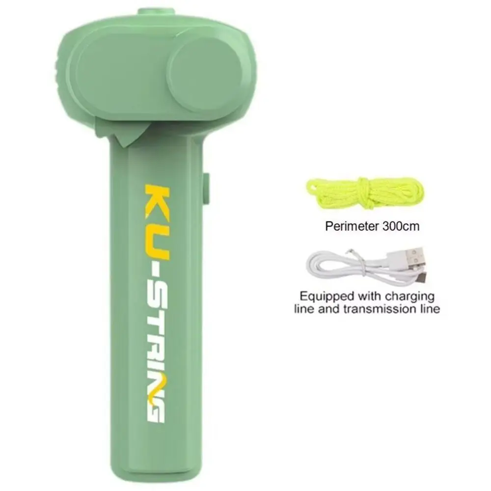 Glow-in-the-Dark Rope Thruster Handheld Adjustable Speed Rope Launcher Toy Long-lasting Range Creative Rope Propeller