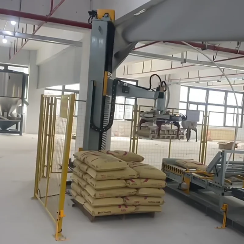 100kg Automatic Palletizing Robot for Rice Bag Stacking Grain Factory Intelligent High Performance Material Handling