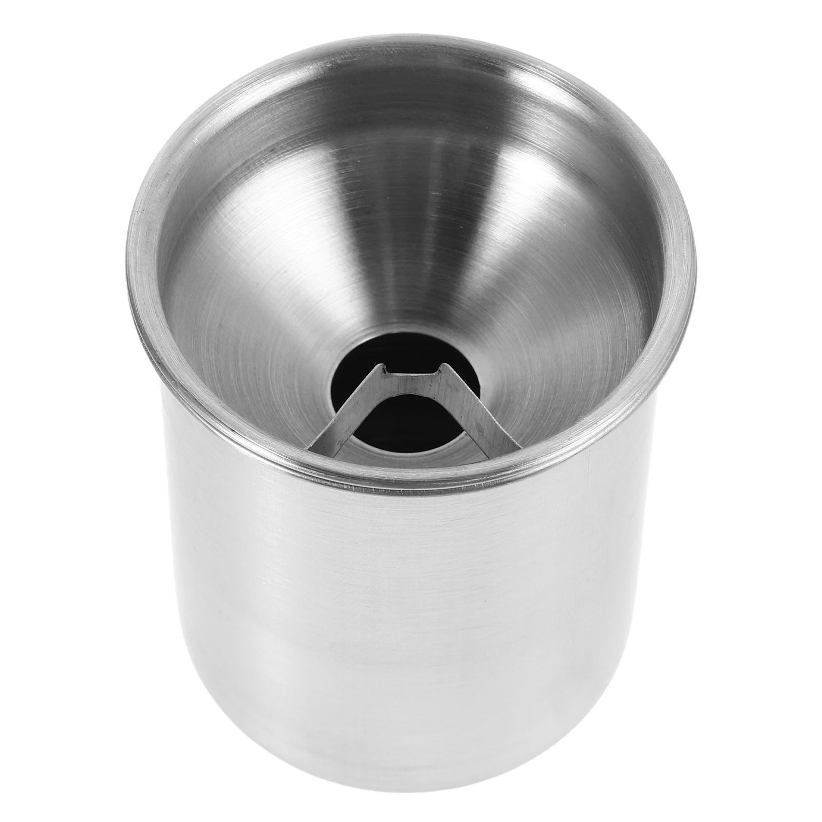 

Stainless Steel Car Ashtray Windproof Funnel Design Portable Smokeless Bucket Lid For Bathroom Patio Office Outdoor Cigarettes