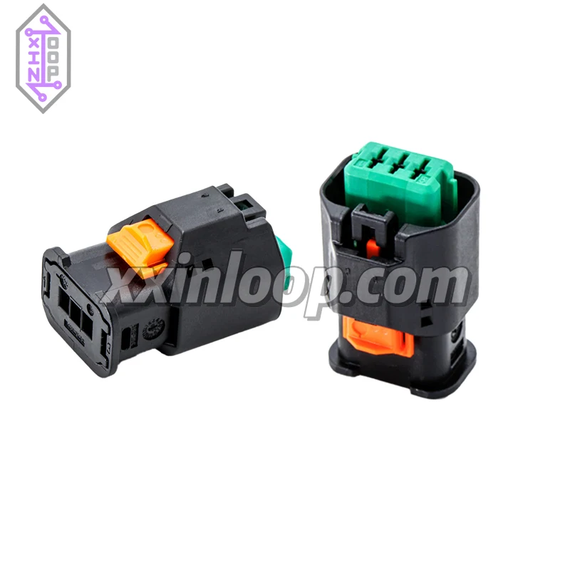 

1-1801178-5 automotive sealed connector housing 3 position 3 pin 3.33 mm pitch wire to wire female receptacle for sensor