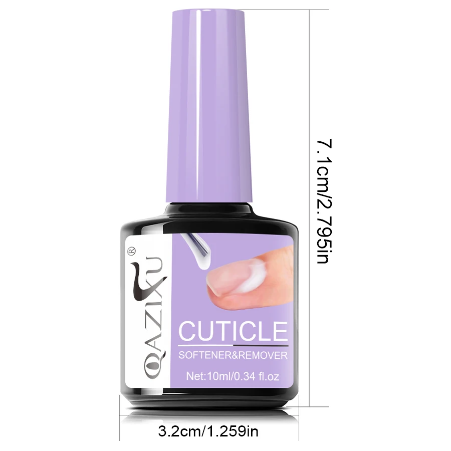 QAZIXU 10ml 네일 케어 큐티클 리무버 네일 폴리쉬 각질 제거 젤 매니큐어 트리트먼트 도구 네일 아트 DIY 살롱 홈용