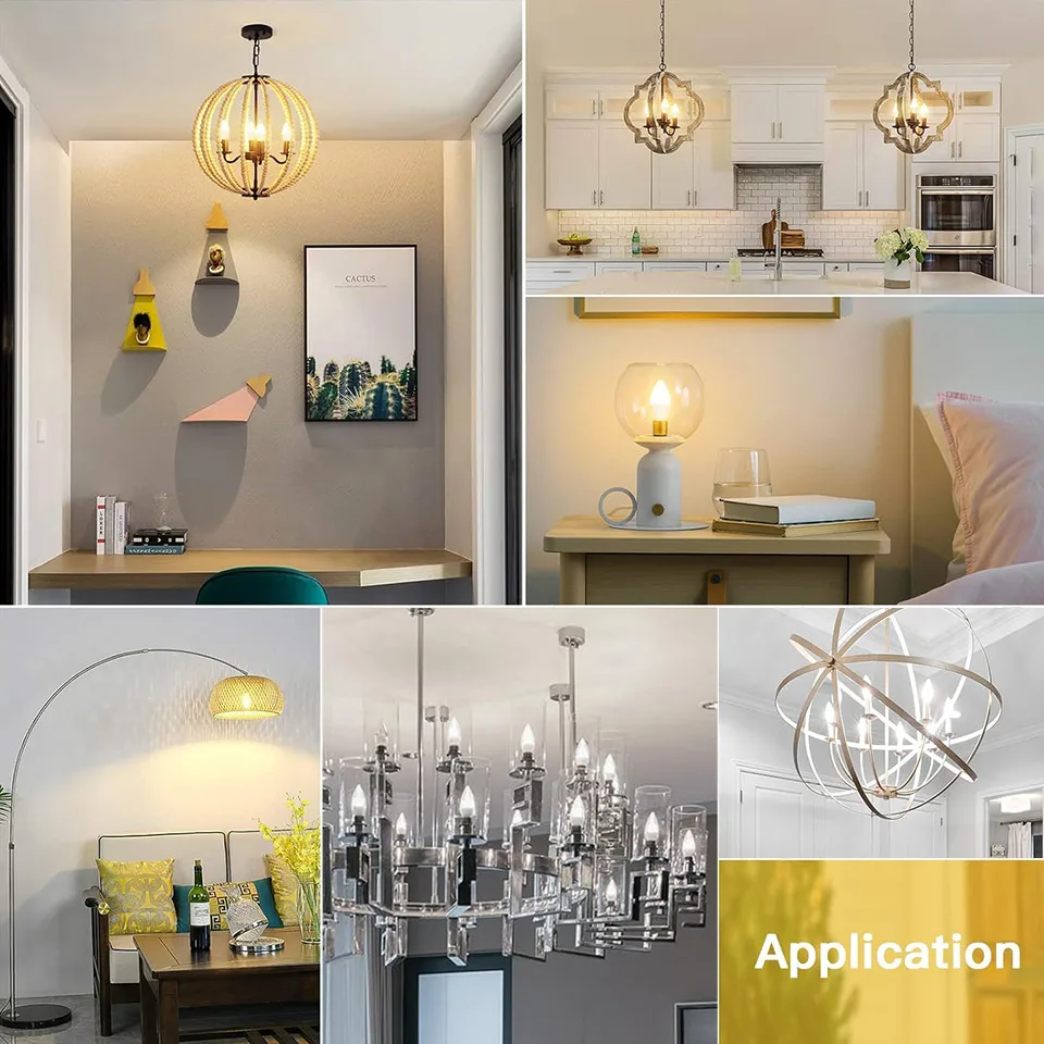 4 قطعة E14 E27 Led شمعة لمبة 3 واط 6 واط Led مصباح 220 فولت Led أضواء مصباح نجف للمنزل الديكور غرفة نوم مكتب