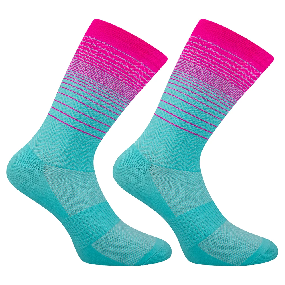 Chaussettes de cyclisme professionnelles pour hommes et femmes, chaussettes de sport de vélo, chaussettes de vélo de route respirantes, chaussettes de course en plein air, 4 couleurs, 2023