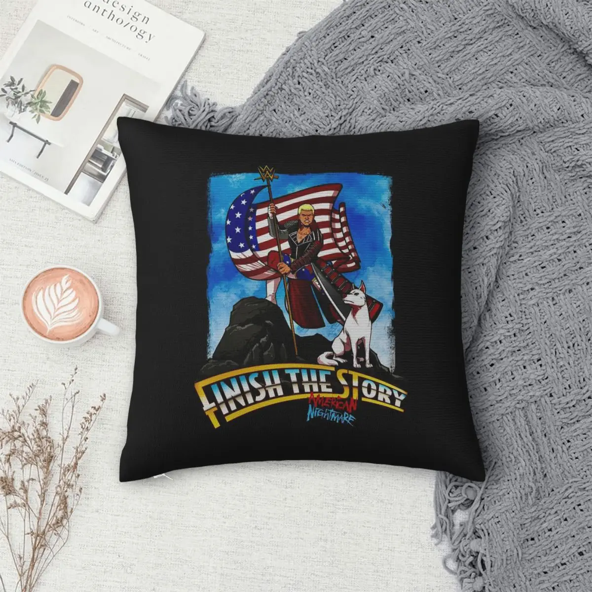 في الحلقة كودي رودس الأمريكية كابوس ساحة المخدة وسادة غطاء وسادة رمي وسادة للمنزل أريكة غرفة المعيشة