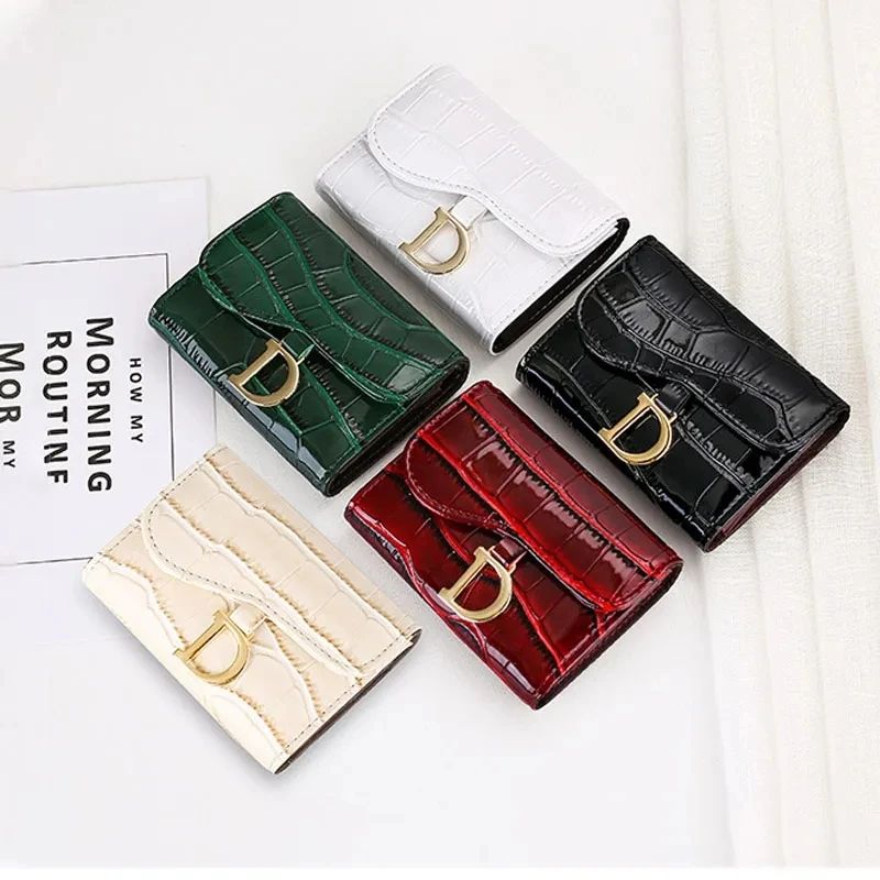 Women Short Wallet Small Fashion Luxury Brand Leather Purse Ladies Card Bag For Women Clutch Female Purse Money Clip Wallet