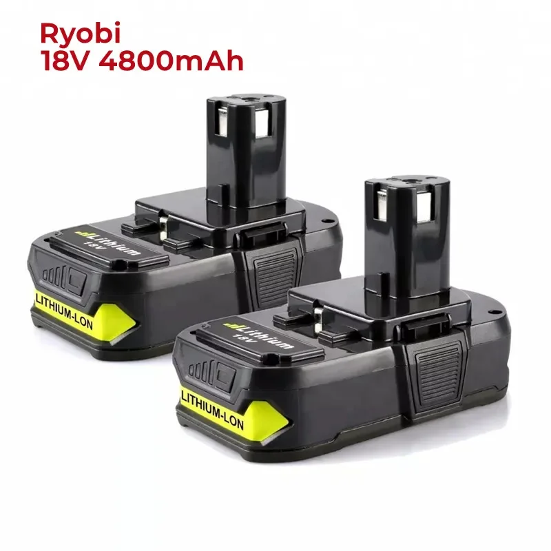 

Upgraded 18V 4.8Ah Replacement Ryobi Lithium Battery, Compatible with Ryobi 18 Volt ONE+ Plus P107 P108 P102 P103 P104 P105 P109