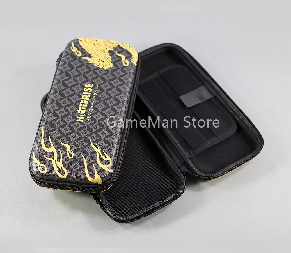 5 pçs para nintendo switch oled monster hunter saco de armazenamento protetor à prova dwaterproof água caso transporte viagem para ns switch universal
