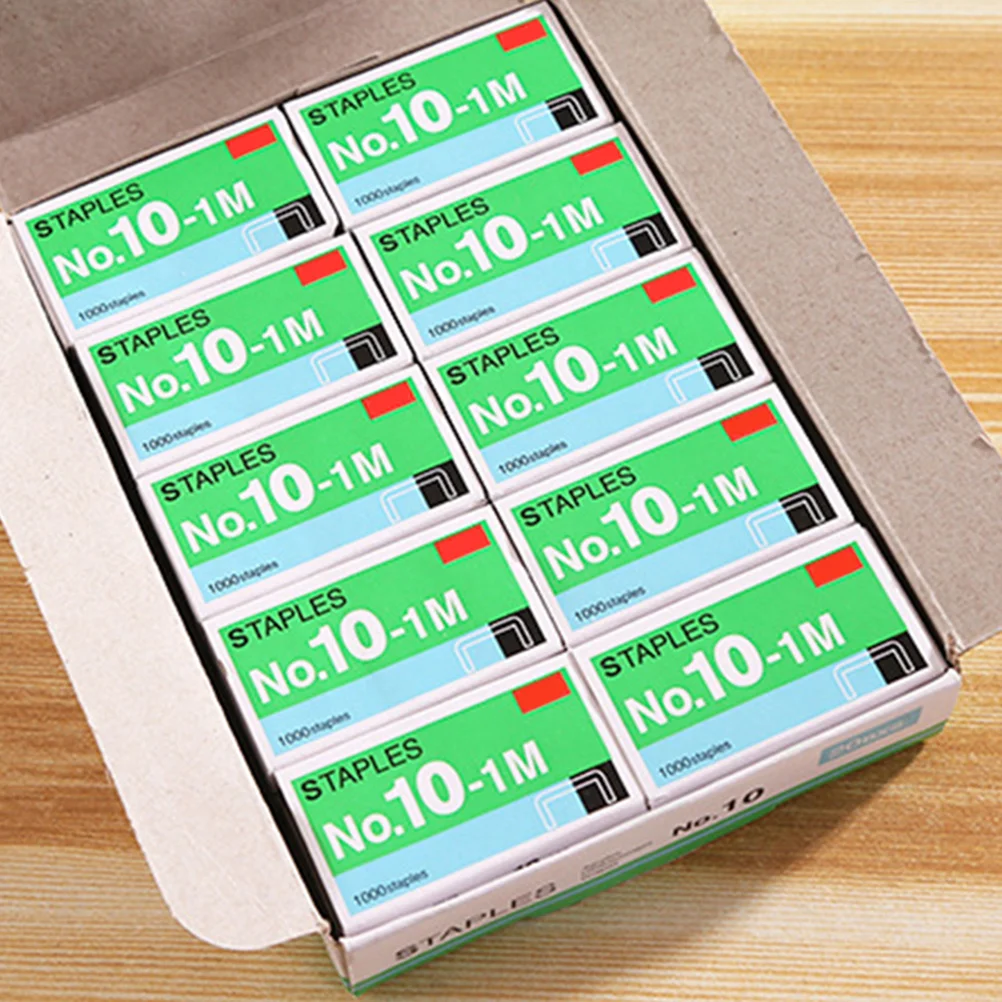 

10 Boxes Mini Small Stainless Steel Staples Desktop Stapler Office Home Document Organizer Staples Mini Staple