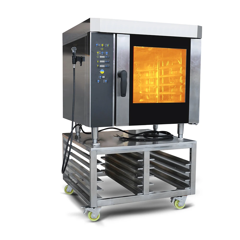 380V New Commercial Combi Steam Oven Baking Pizza Oven for Kitchen Equipment with Manual Digital Control