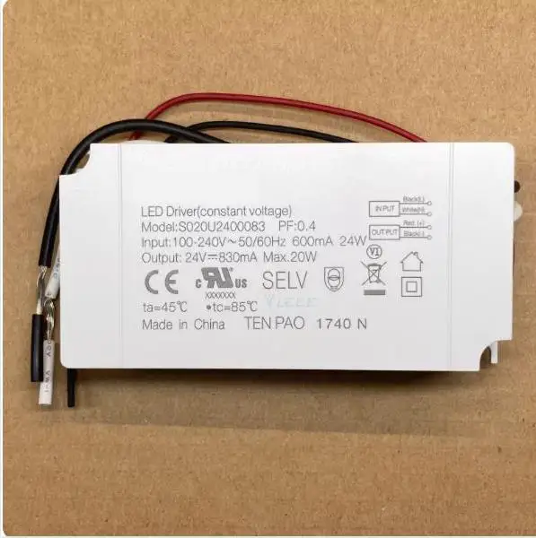 . Dispositif de contr�le LED S020U2400083 24V0.83A pour alimentation de bande lumineuse PHILIPS Hue Play