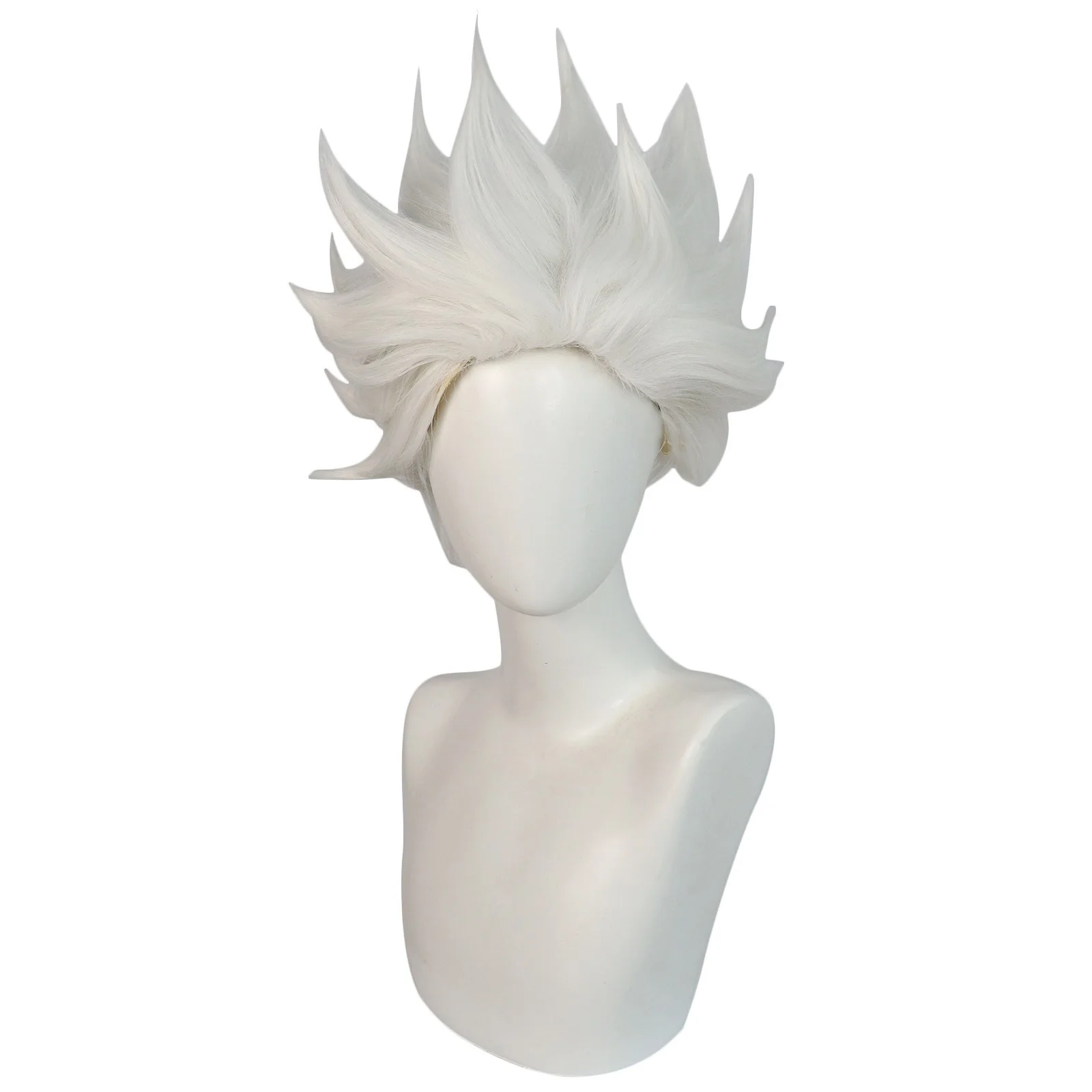 Animation Ursula Cosplay Wig Anime Male White Short Hair Multiple Styling 30cm Halloween Carnival Party Hairpiece