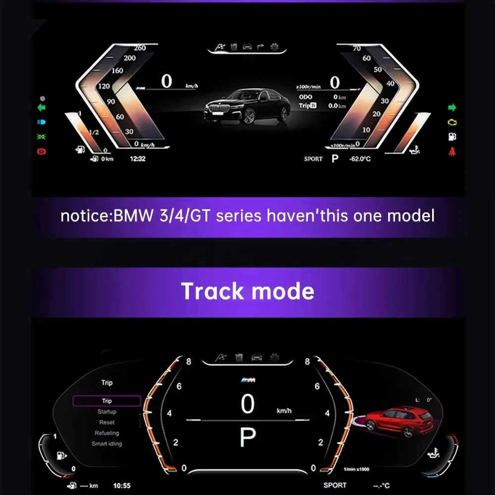 لوحة القيادة الرقمية للسيارة أحدث شاشة العنقودية الرقمية للسيارة الأصلية لأداة لوحة القيادة أو 3 Series F30 F31 F32 2013-2017 #6