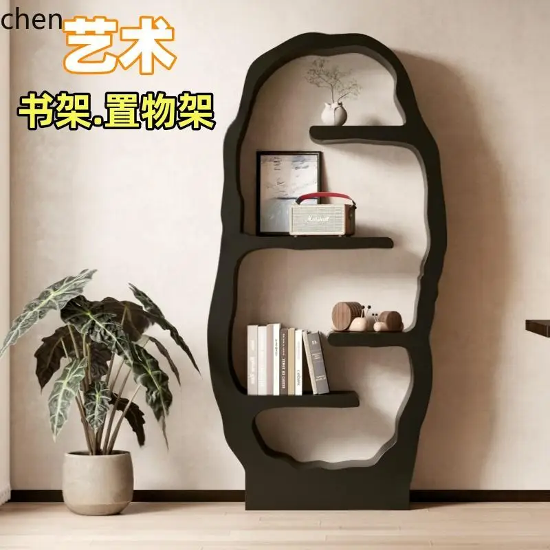 minimalist paint solid wood living room rack storage rack decorative rack against the wall art wall cabinet