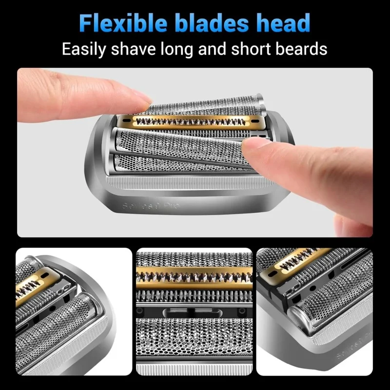 رأس حلاقة بديل 94 متر لماكينة الحلاقة الكهربائية Braun Series 9/9 Pro للرجال 9040s، 9080cc، 9093s، 9095cc