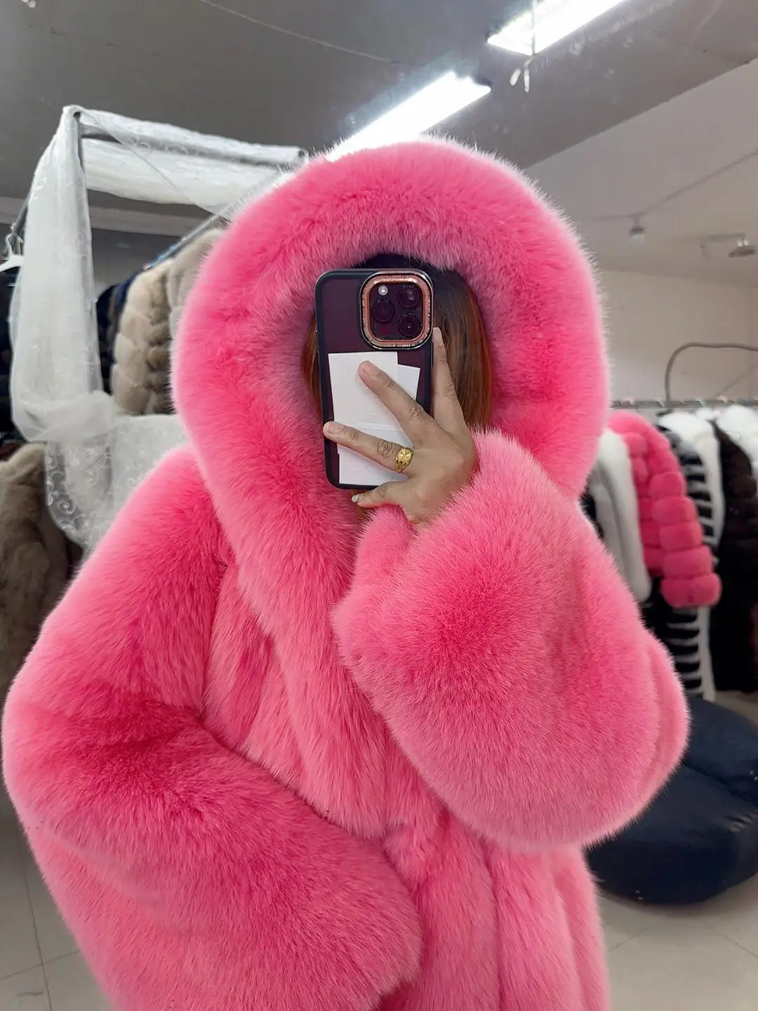ジャケット・アウター Winter Love Faux Fur Long Coat 2025 S6cf45f6817524ddab93a9c5ebf5f9