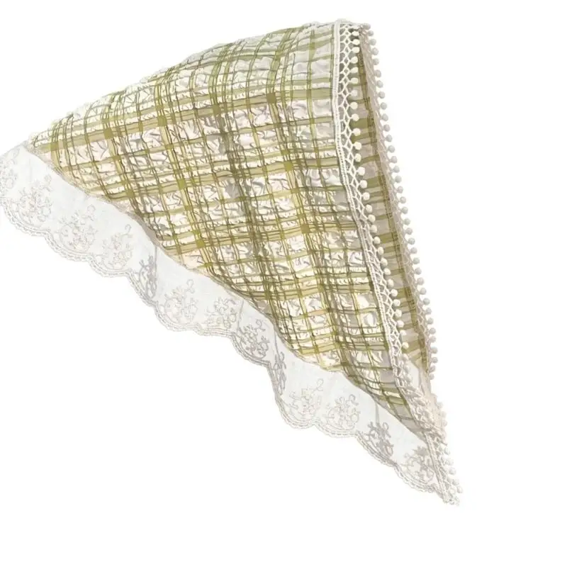 31BB Lace Headwrap Triangular Kerchief for Daily Outfit Finishing and Photos