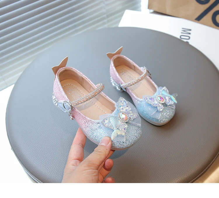 2026 Fashion Elegant Soft Sole Anti-slippery Versatile Dress Leather Shoe for Party Autumn New Children Princess Shoes for Girls