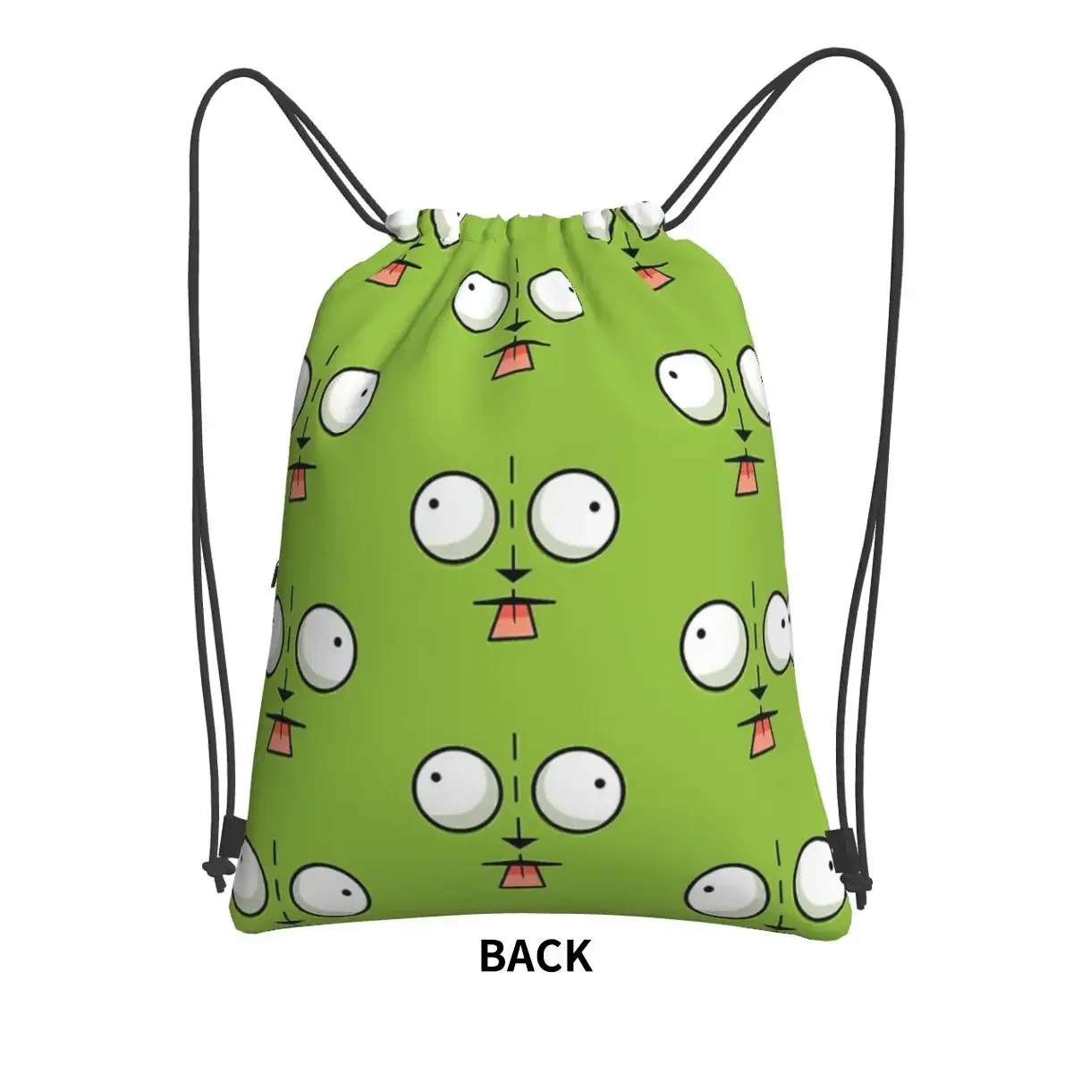 Gir Face - Invader Zim Cartoon Portable Backpacks Drawstring Bag Drawstring Bundle Pocket Book Bags For Travel Sport Man Woman