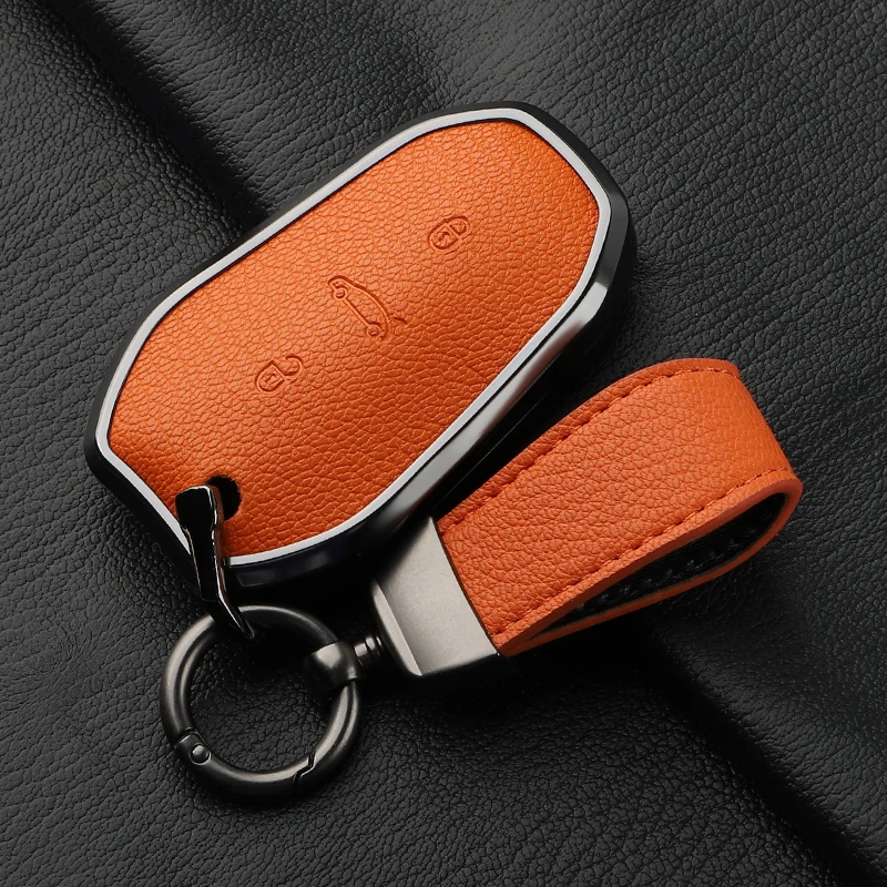 

Suitable For DS Ds3 Aluminium Alloy + Goatskin Car Remote Key Case Cover Special High-end Car Leather Beautiful And Atmospheric