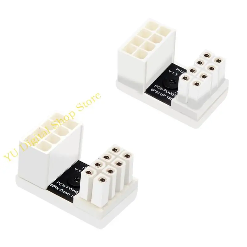 

96BA 180 Degree U Turn Connector 6P 8Pin Adapter for Desktop Chassis Card Wire