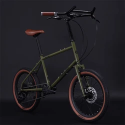 20 Inch Gravel Road Bike Cr-Mo Steel Material 10-Speeds Touring Bicycle 406 Wheels With Wide Tire