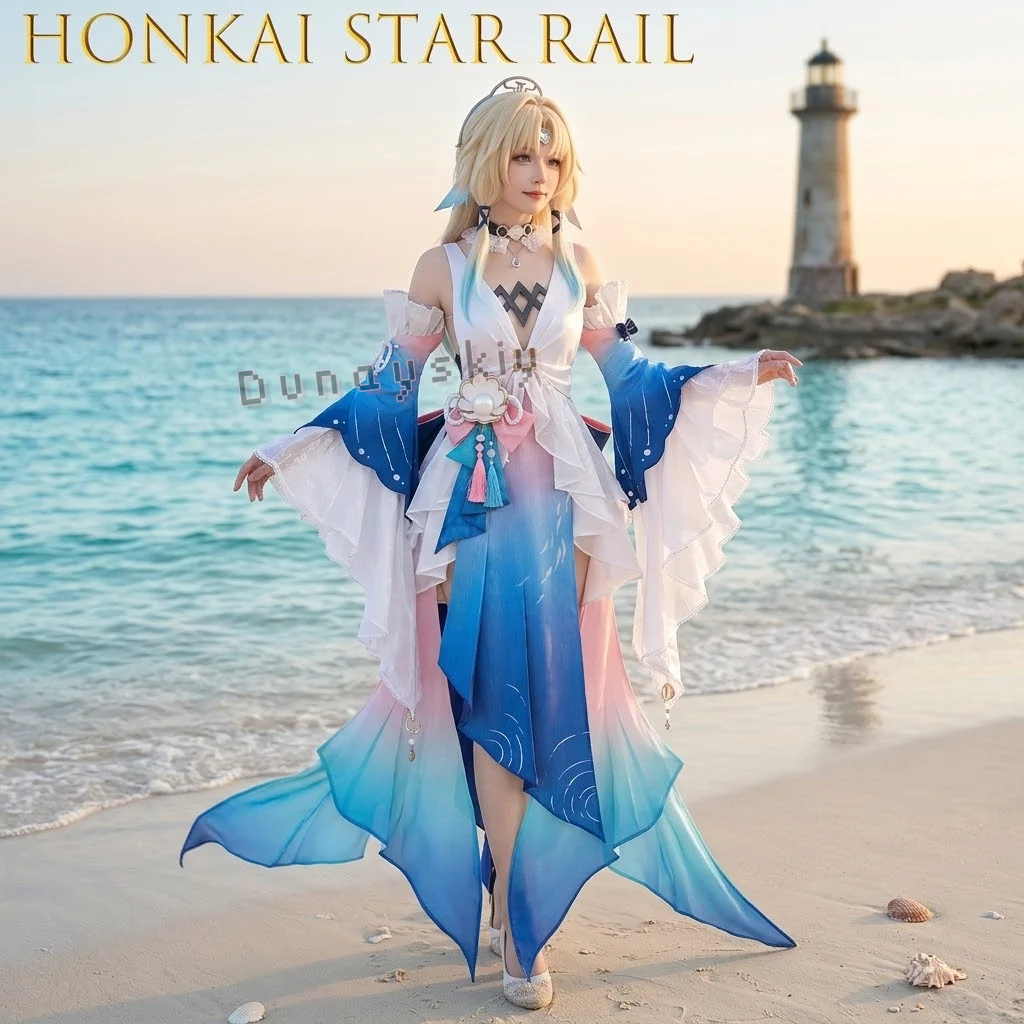 

Косплей Honkai Star Rail Pearl Zhenzhu: полный комплект для женщин, для Хэллоуина, вечеринок, аниме-игр.