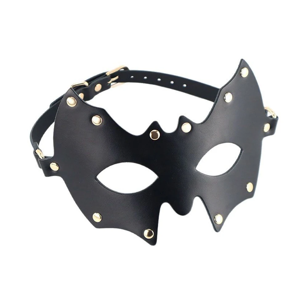 Erwachsene Fledermaus Form Auge Gesicht Maske Cosplay Frauen Männer Pu Leder Masken Halloween Maskerade Karneval Bar Dress Up Party Kostüm Requisiten