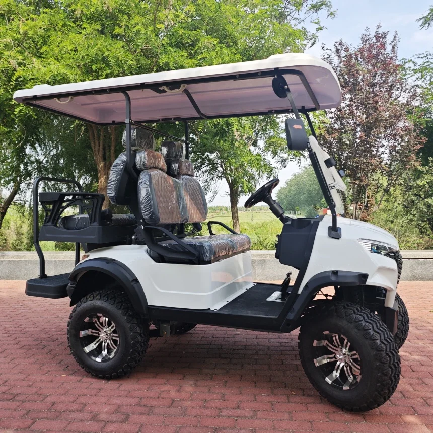 Custom Golf Cart 60V 72V Lithium Standard Tested Electric Golf Cart Fast Electric Golf Cart 2+2 4 Seater With CE Certification
