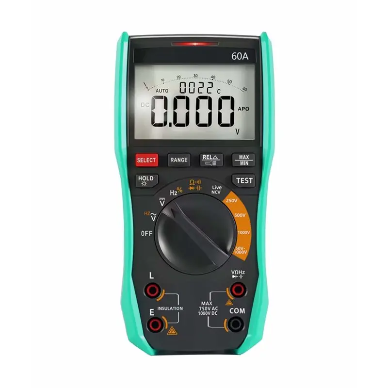 pork-ac-dc-misuratore-di-tensione-corrente-e-capacita-2-in-1-tester-di-resistenza-d'isolamento-multimetro-60a-ncv-per-riparazioni-elettriche