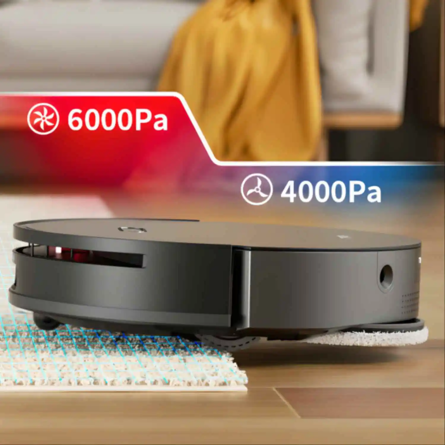 مكنسة كهربائية روبوتية ممتازة 3 في 1 لعام 2025 - مكنسة وممسحة للفندق/المكتب (شفط عالي الطاقة، شحن تلقائي، وضع هادئ)