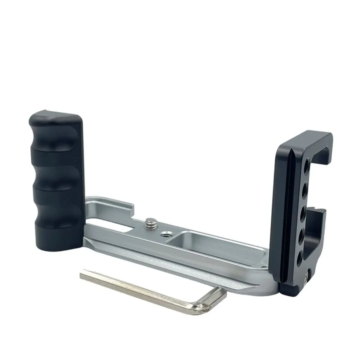 L70A For X-T30II X-T20 X-T10 Cameras L-Shape Camera Plate with Hand Grip & Quick Release Plate Black+Silver