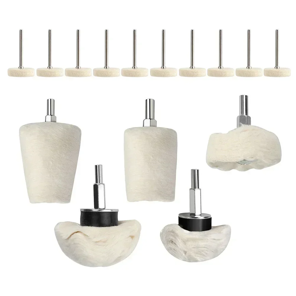 Brand New Buffing Pad Drill Wool Wheel Accessories Attachment For Car Polishing Cloth Wheel Polishing Grinding