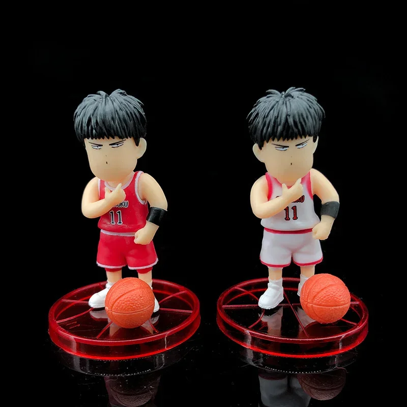 8-10cm SLAM DUNK Sakuragi Hanamichi Rukawa Kaede Akagi Takenori Anime modello periferico bambola ornamento da tavolo per auto azionata a mano