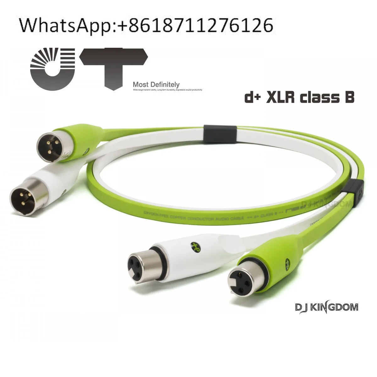 Аудиокабель OYAIDE NEO d + ClassB DJ RCA Lotus TRS, большой трехжильный XLR, длина 1 метр