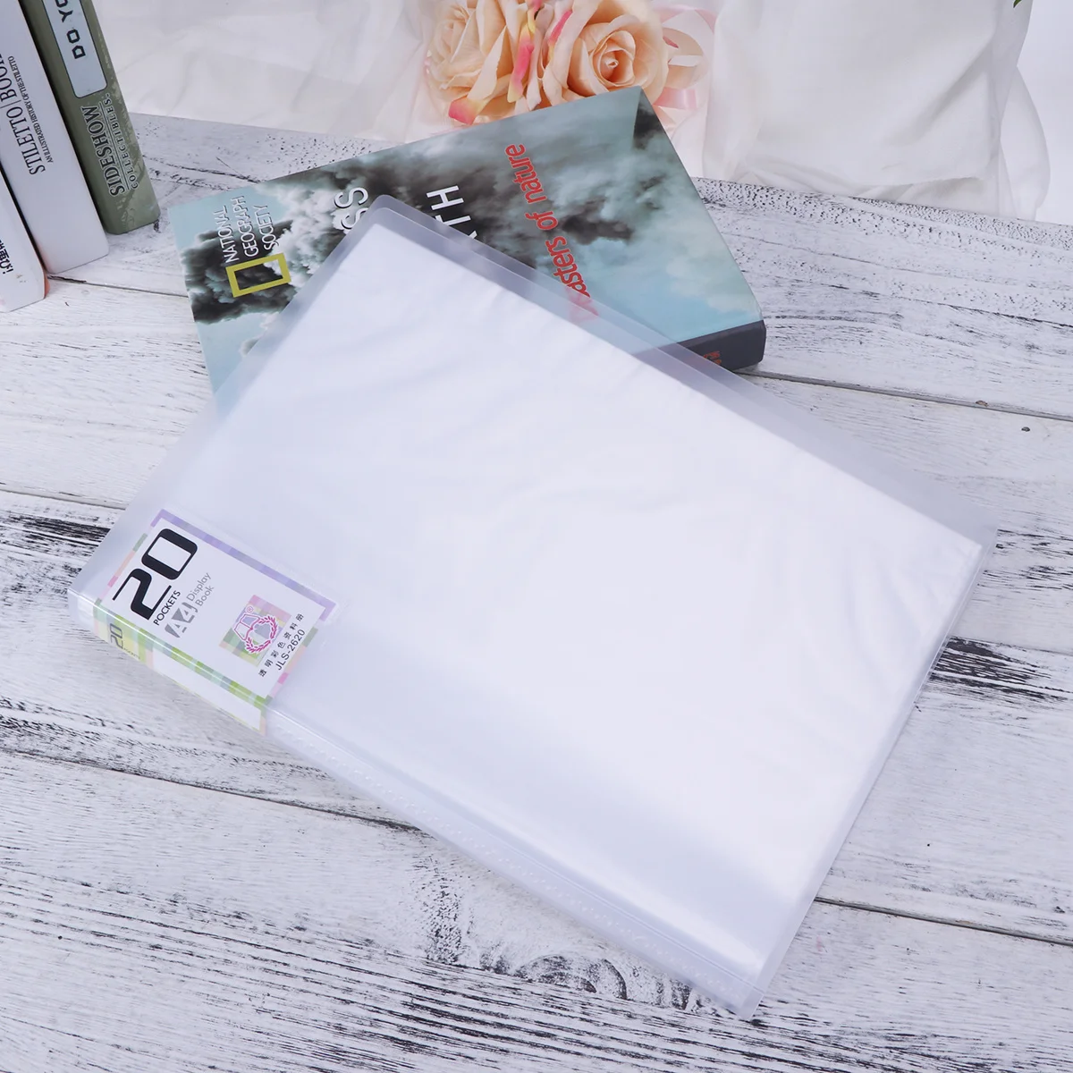 

A4 Folder Insert Information Booklet For School Office Work Plastic Test Paper Storage Organizer Folder