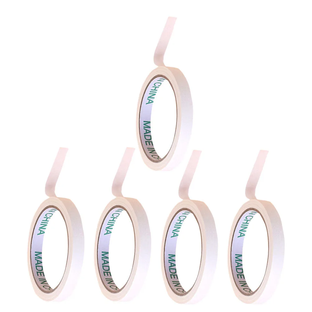 5 Rolls Masking Paper Tape Strong Yet Removable Adhesive for Crafting Drawing Painting DIY Projects Washi Style Tape for Artists