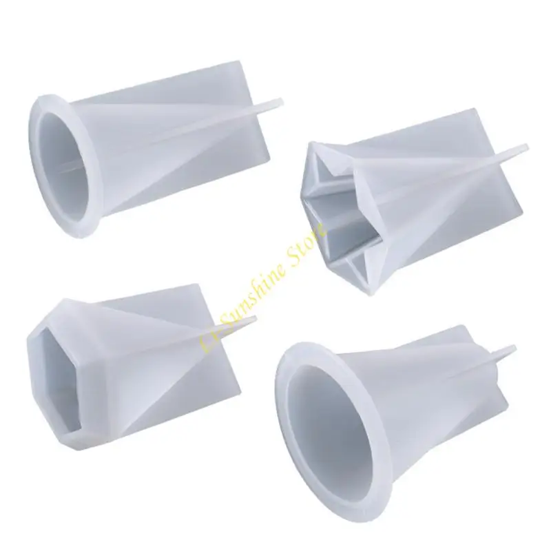Pyramid Molds for Resin Cone Ring Holder Resin Molds Resin Pyramid Molds for Candle Making Silicone Resin Molds Handmade QX2F