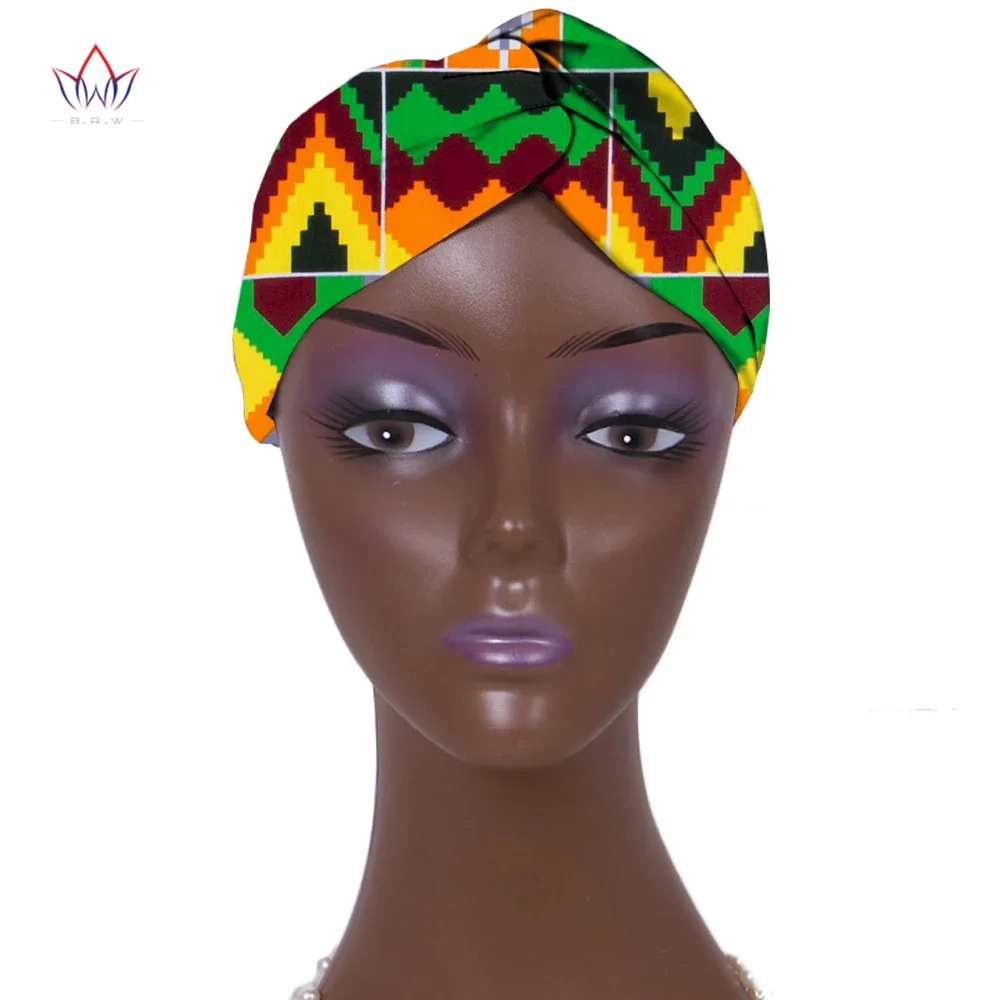 Wholesale Fashion African Headband For Women African Cotton Wax Print Ankara Handmade Accessories Versatile Hair Tie WYB362