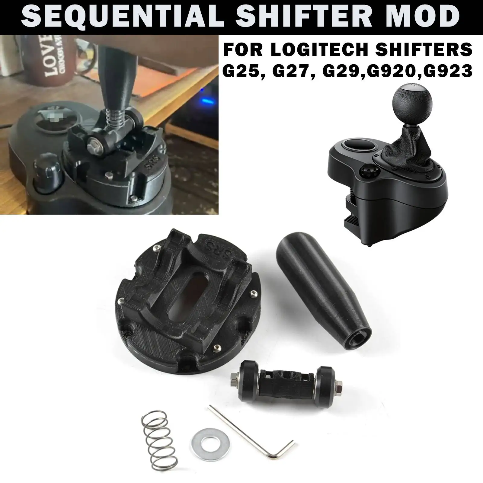 Sequential Shifter Mod for Logitech G27 Logitech G29 G923 G25 G920