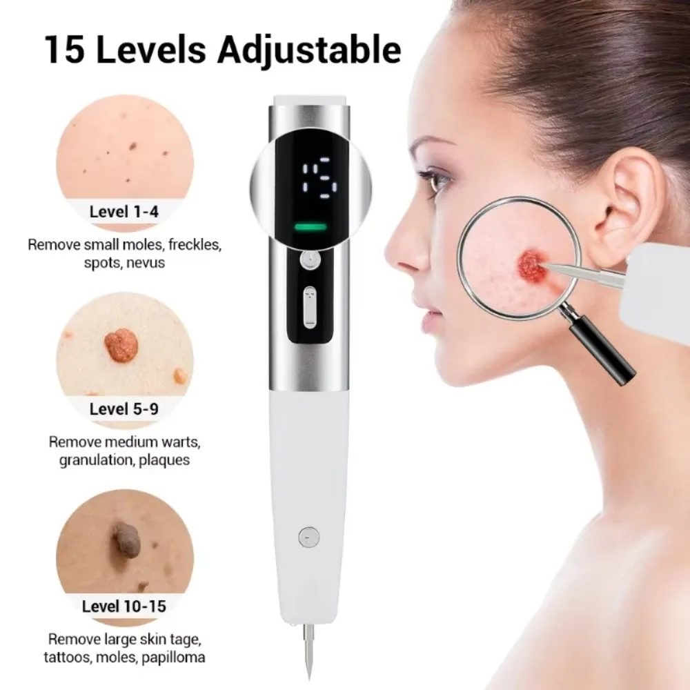 

Skin Tag Remover Electric Laser Plasma Pen Black Dot Papilloma Wart Remover Dark Spot Mole Warts Eliminator Lcd Plasma Pen