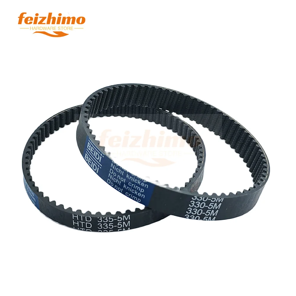 FM HTD 5M Black Rubber Synchronous Belt Wth A Circumference Of 175mm~300mm And A  Belt Width Of 15/20/25/30/40mm Toothed 5M Belt