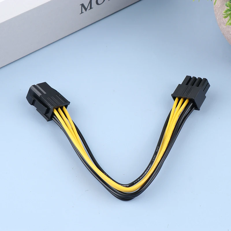 1Pcs 6 Pin To 8 Pin Power Adapter Cable 6 Pin To 8 Pin PCIe Power Cord For PCI-e Video Cards Power Extension Cable Adapter