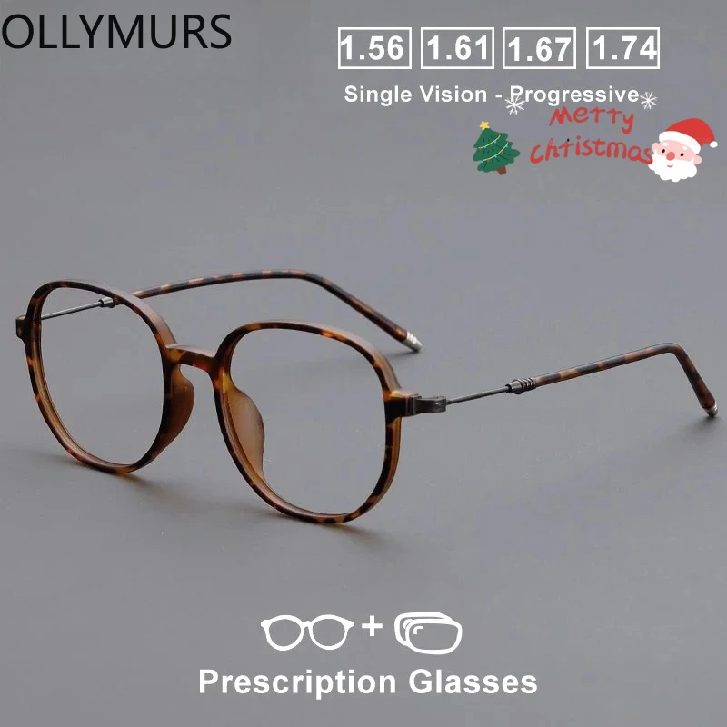 OLLYMURS TR90 إطار النساء النظارات الطبية البصرية مكافحة الضوء الأزرق اللونية قصر النظر مد البصر وصفة النظارات