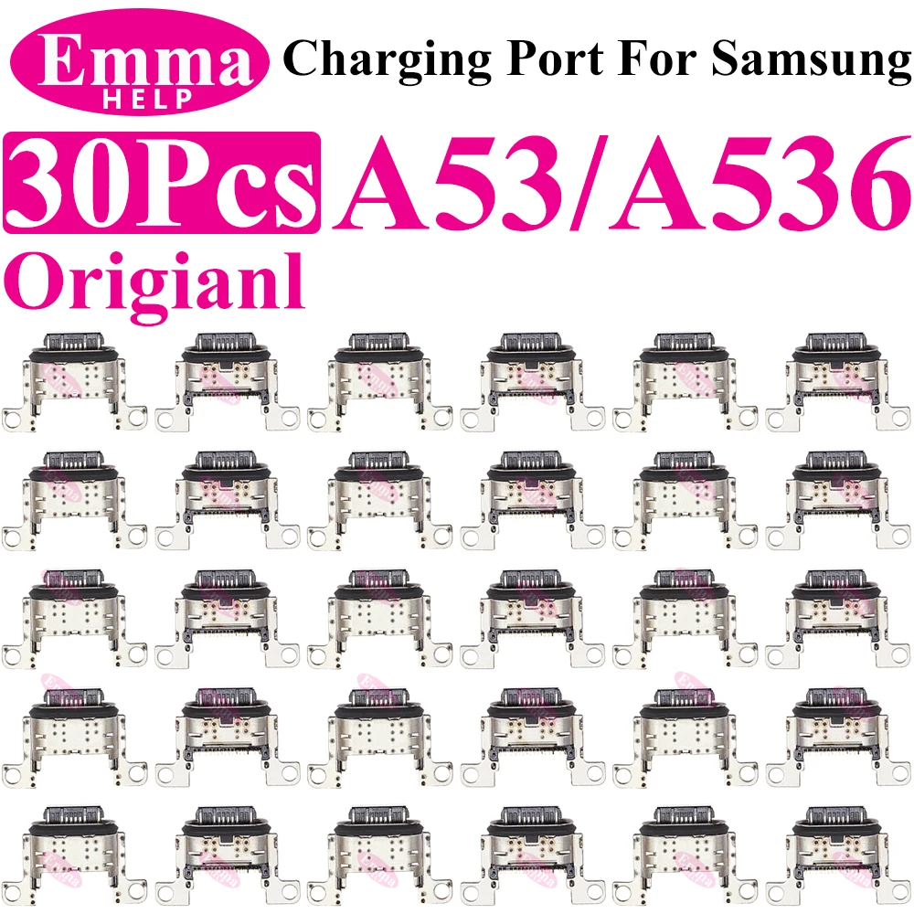 EmmHelp 1-50pcs USB Charging Dock Port Charger Connector For Samsung A53 5G A536 A536B A5360 Original Jack Socket Contact Plug