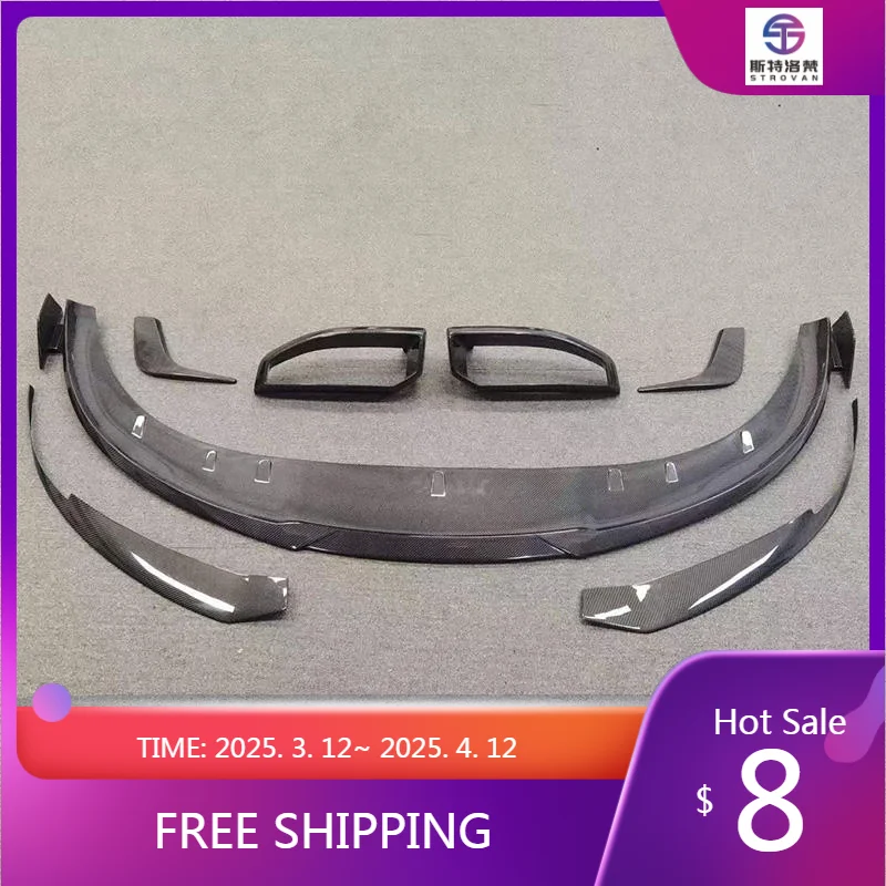 

Upgrade Body Kit for PorscheS Upgrade B Style Carbon Fiber Front Lip Front Splitter Trims Pefect Fitment Aerokit Tuning