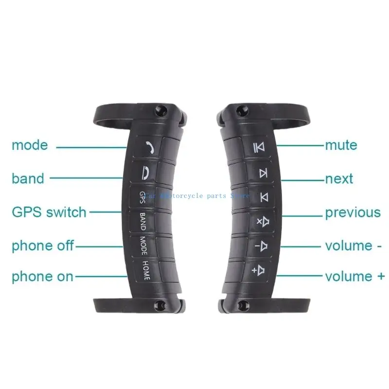 

Y9UC Multiunctional Car Steering Wheel Remote Car Music Player Steering Wheel Remote