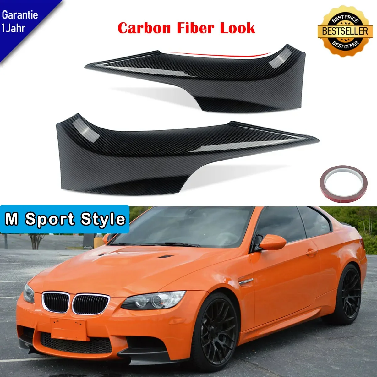 

MagicKit For BMW 3 Series E92 E93 2006-2009 Carbon Fiber Look Front Bumper Splitter Lip